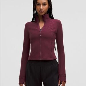 Lululemon Burgundy Define Cropped Jacket *Nulu
